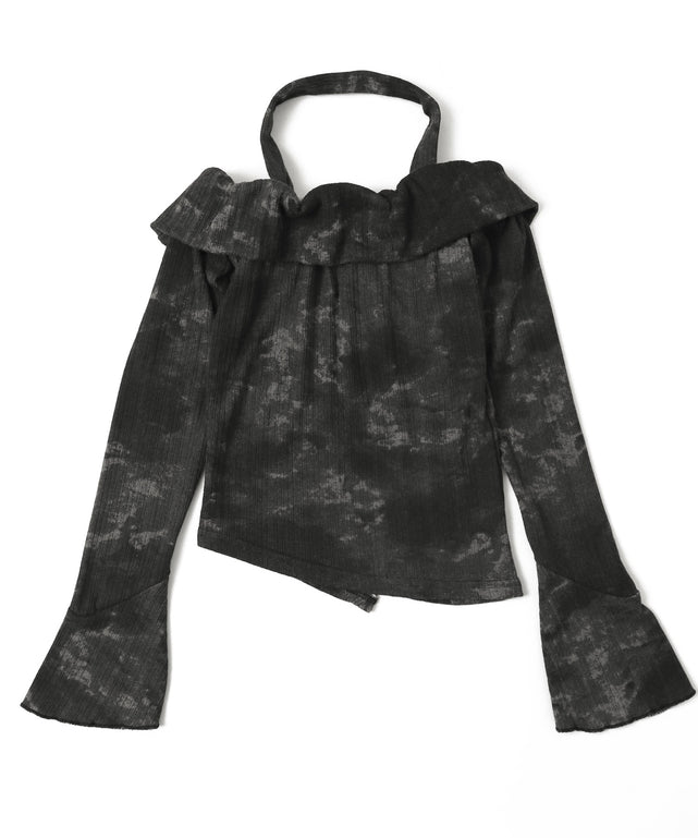 ホルターネックタイダイトップス