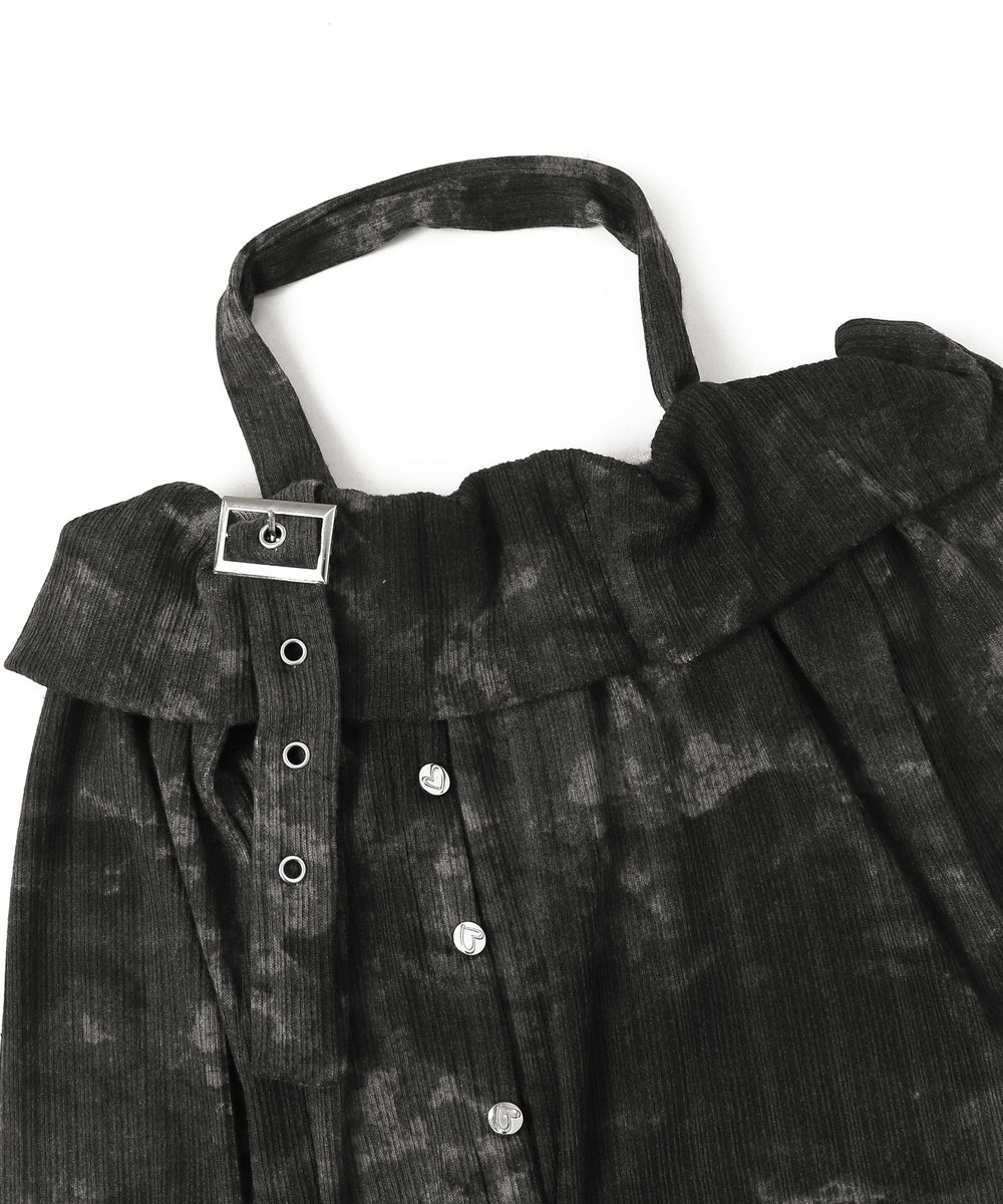 ホルターネックタイダイトップス