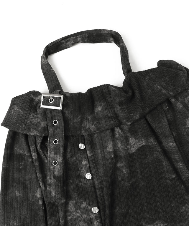 ホルターネックタイダイトップス