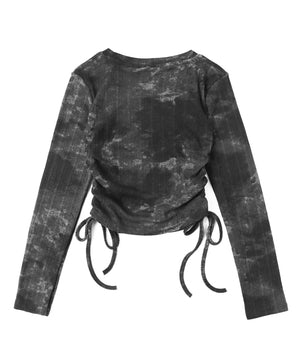 サイドギャザーバタフライトップス