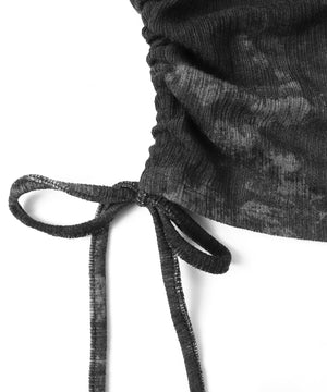 サイドギャザーバタフライトップス