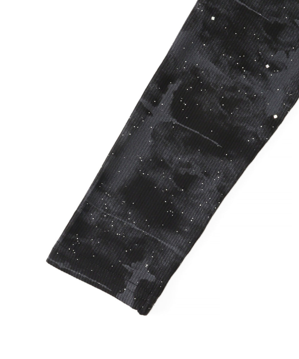 ブローチ付きWジップトップス