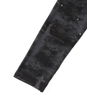 ブローチ付きWジップトップス