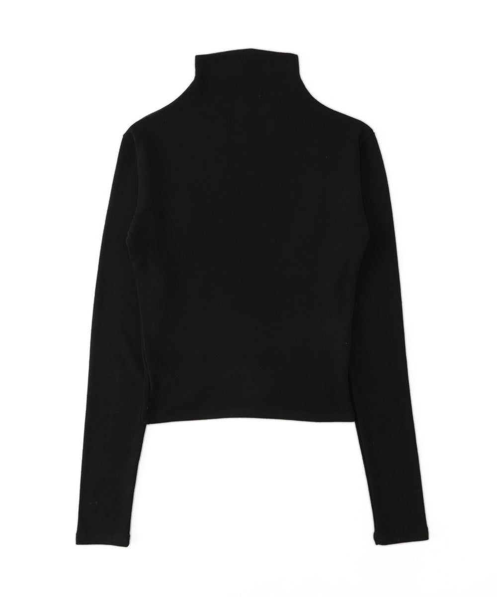 フォイルグラフィックハイネックトップス