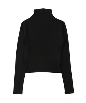 フォイルグラフィックハイネックトップス