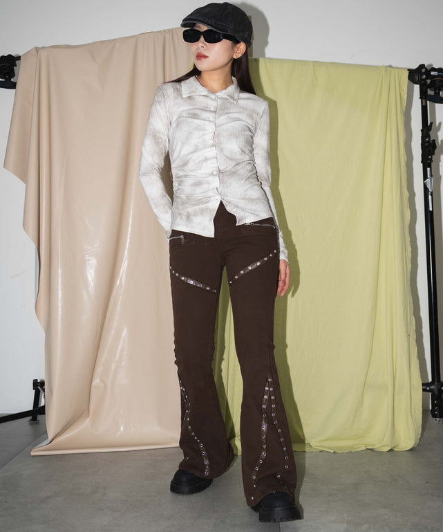 ホワイト　モデル:155cm　F着用