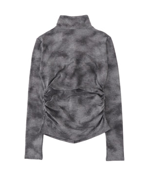 ハーフネックボタントップス