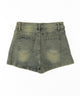 スタッズデニムショートパンツ