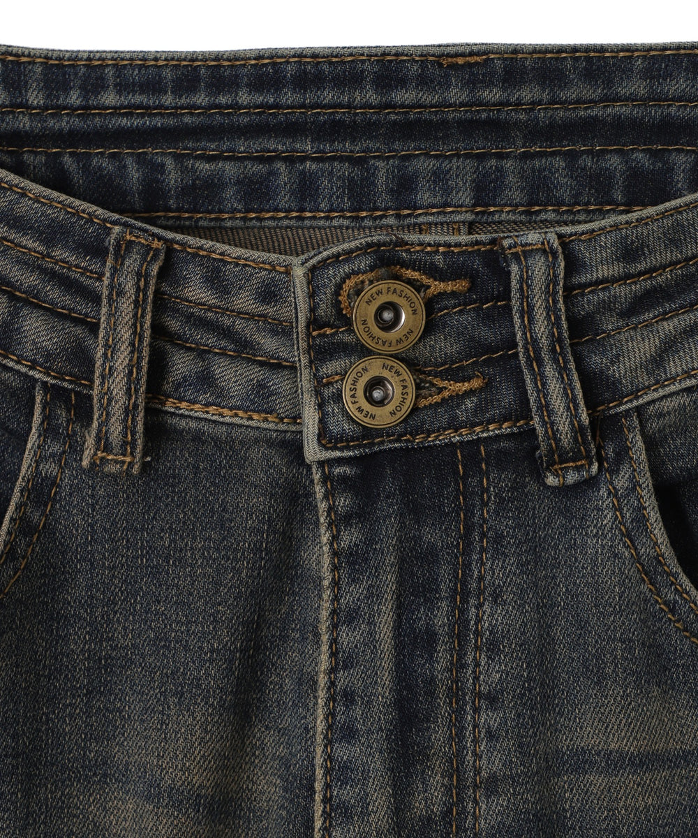 スタッズフレアデニム