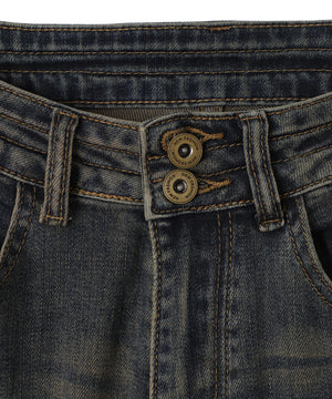 スタッズフレアデニム