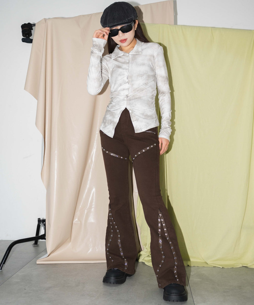 ブラウン　モデル:155cm　F着用