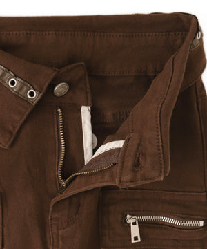 ウエストロールダウンハトメフレアパンツ