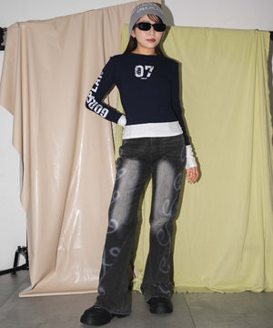 ネイビー　モデル:155cm　F着用