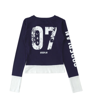 ナンバリングレイヤードトップス