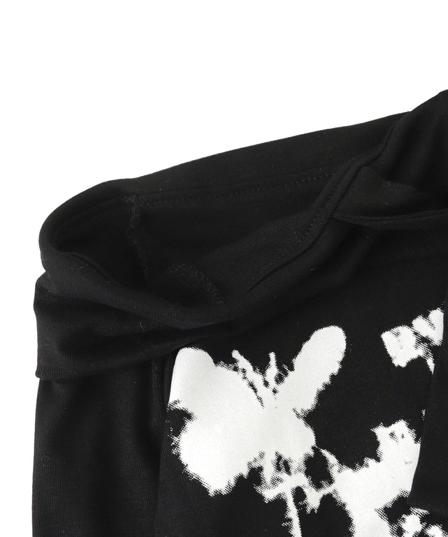 Wジップグラフィックオフショルトップス