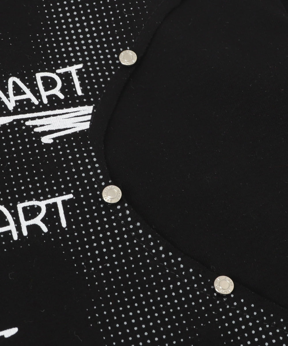 切替デザインレタリングトップス