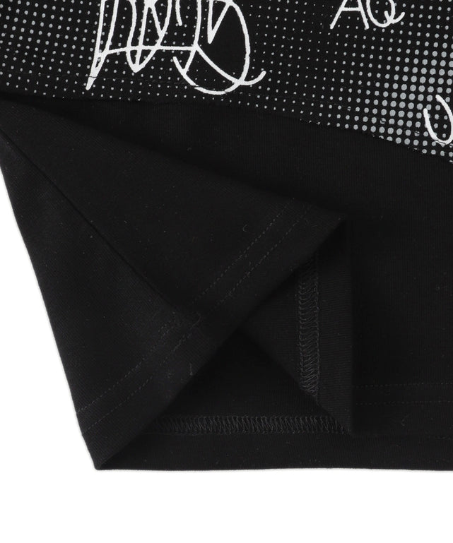 切替デザインレタリングトップス