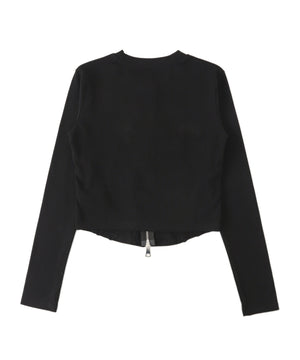 Wジップドームスタッズトップス