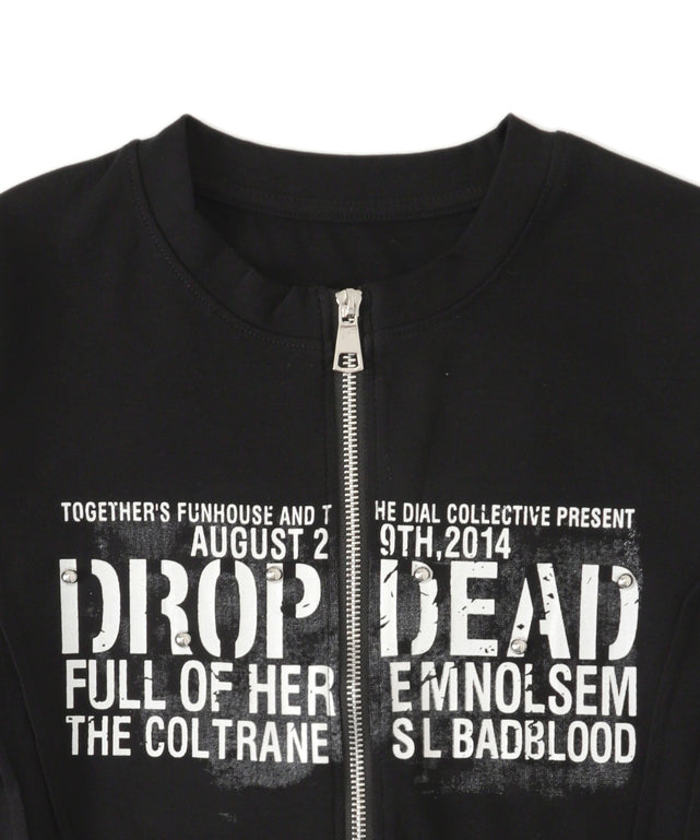 Wジップドームスタッズトップス