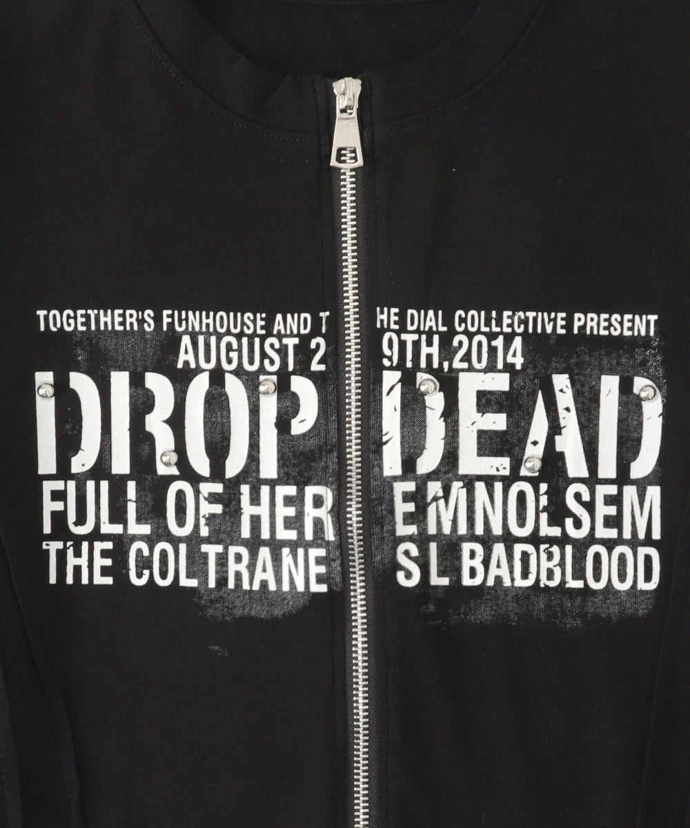 Wジップドームスタッズトップス