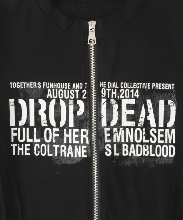 Wジップドームスタッズトップス