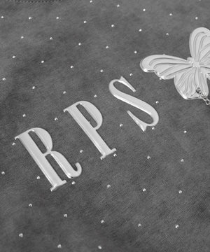 ビジューバタフライチェーントップス