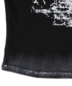 ワンショルダーグラフィックロンT