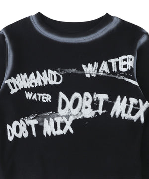 レタリングブリーチクロップドトップス