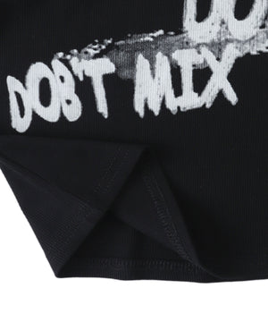 レタリングブリーチクロップドトップス