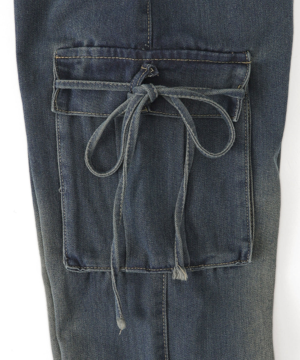 スターポケットデニムパンツ