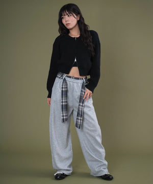 杢グレー モデル：163cm F着用