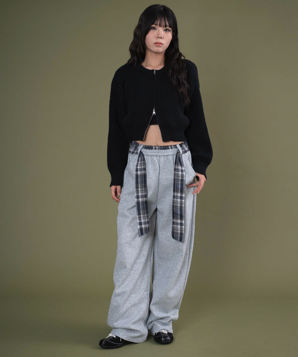 杢グレー モデル：163cm F着用