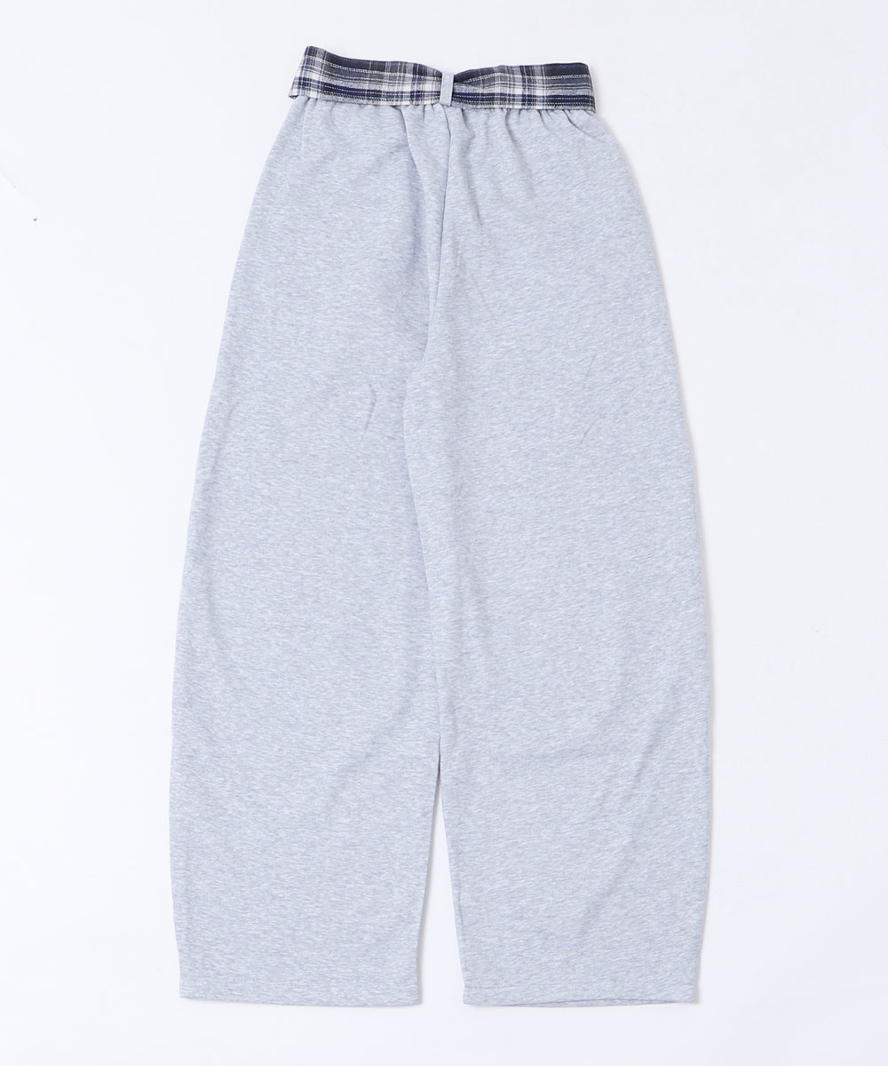 フェイクスリーブスウェットパンツ