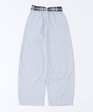 フェイクスリーブスウェットパンツ