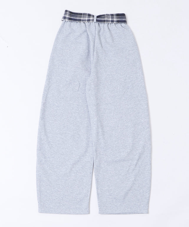 フェイクスリーブスウェットパンツ
