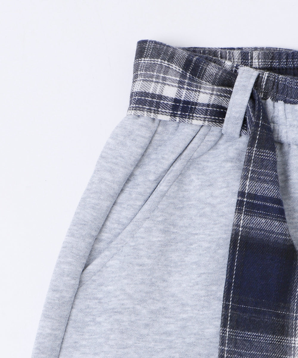 フェイクスリーブスウェットパンツ