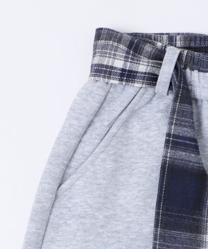 フェイクスリーブスウェットパンツ