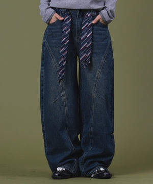 デニム中濃 モデル：160cm S着用