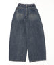 タイ付きワイドデニム