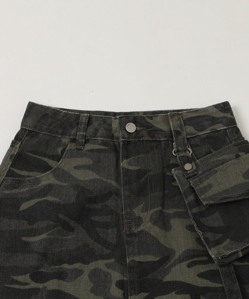 マルチポケットカモフラスカート