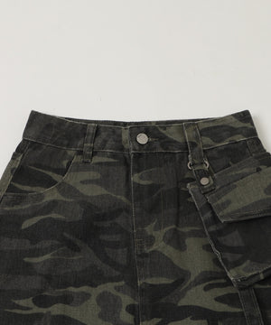 マルチポケットカモフラスカート