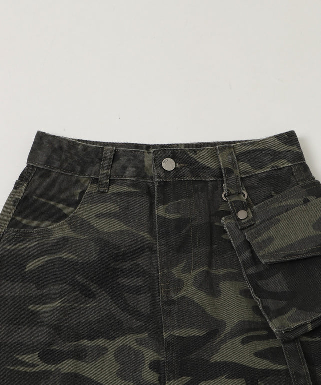 マルチポケットカモフラスカート