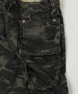 マルチポケットカモフラスカート