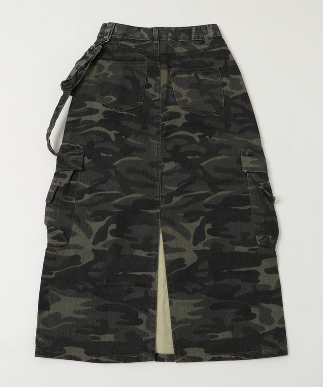 マルチポケットカモフラスカート