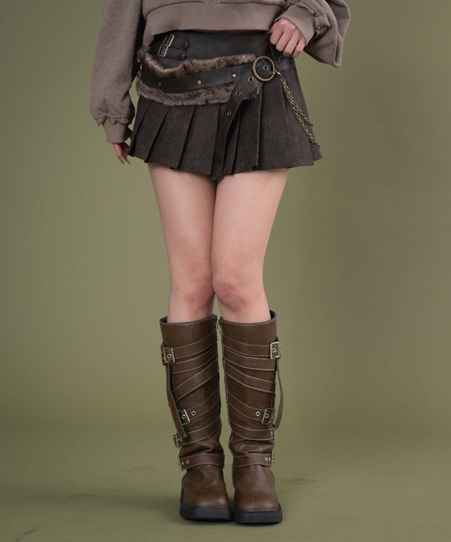 ブラウン モデル：163cm S着用