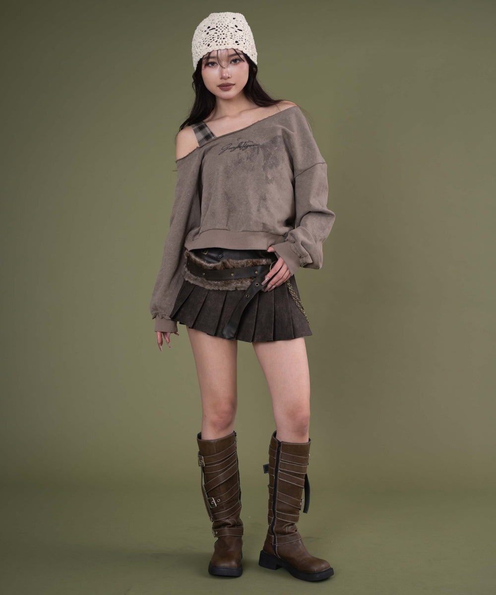 ブラウン モデル：163cm S着用