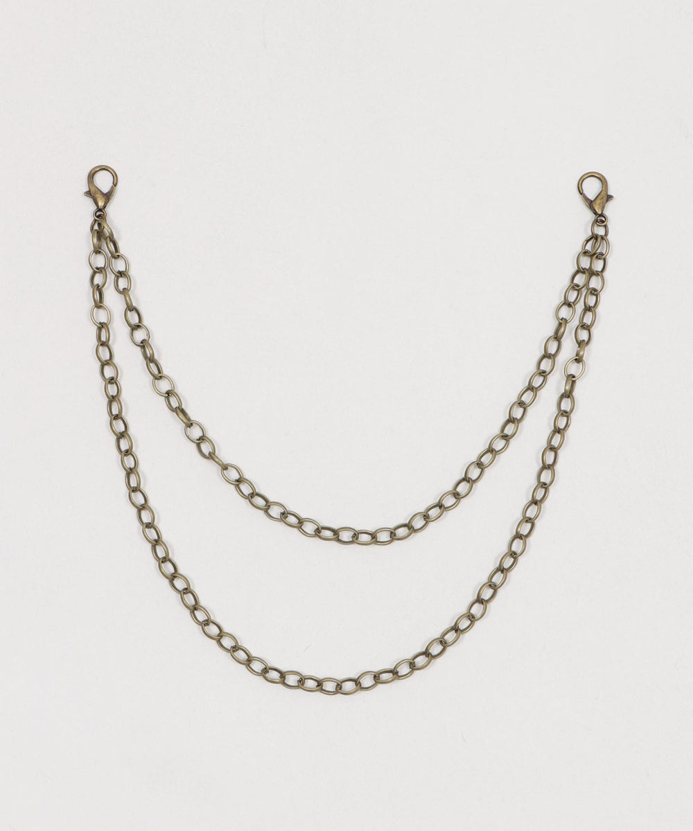 チェーン付きファーベルトプリーツミニスカパン