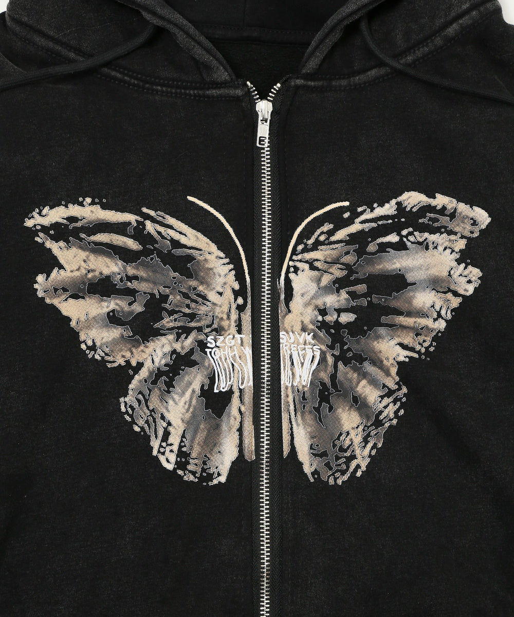 エイジドバタフライジップパーカー