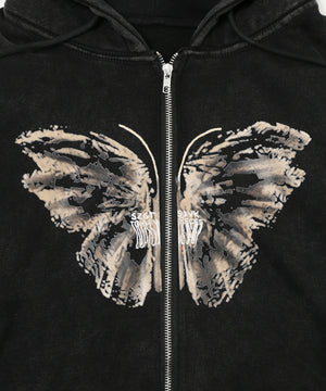 エイジドバタフライジップパーカー