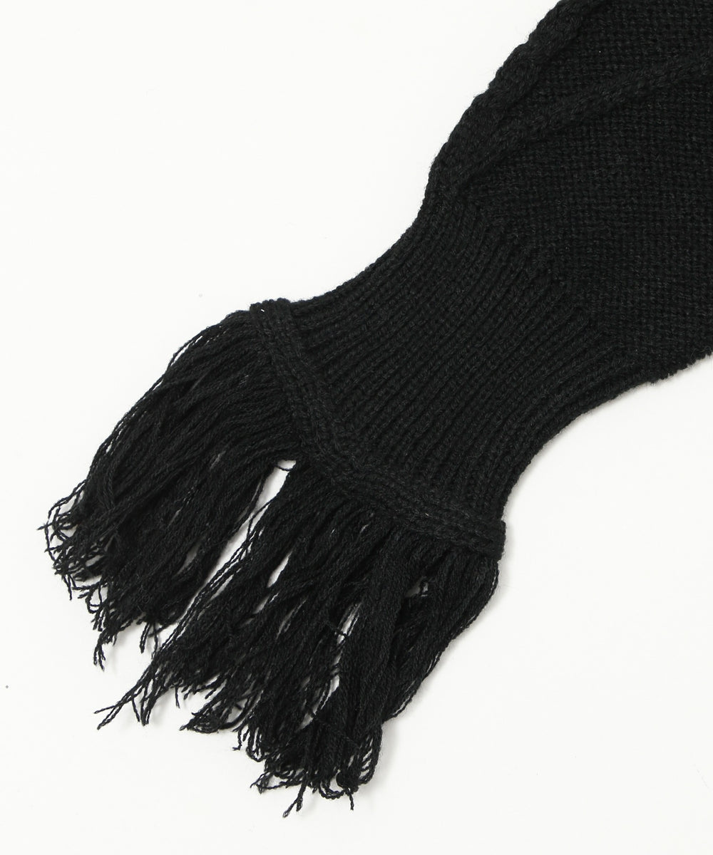 ダメージバタフライフリンジニット